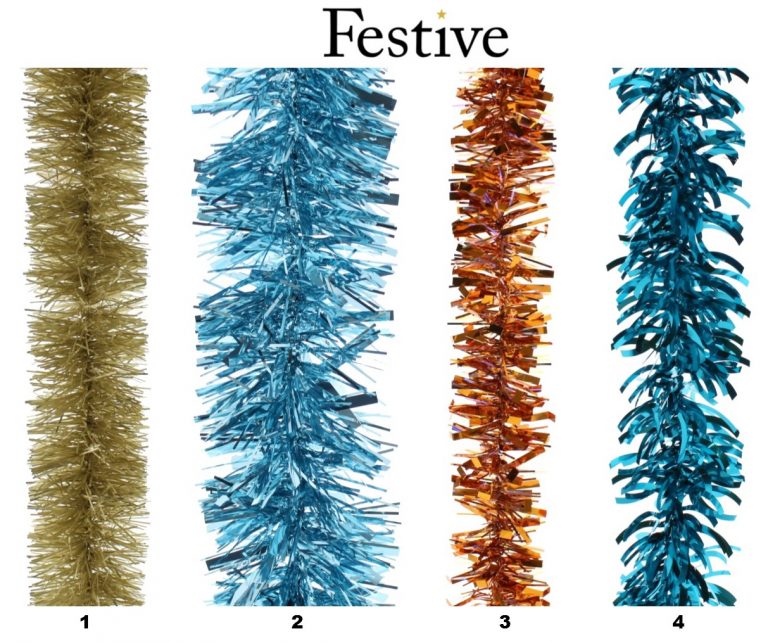 2017 tinsel collection Festive Productions